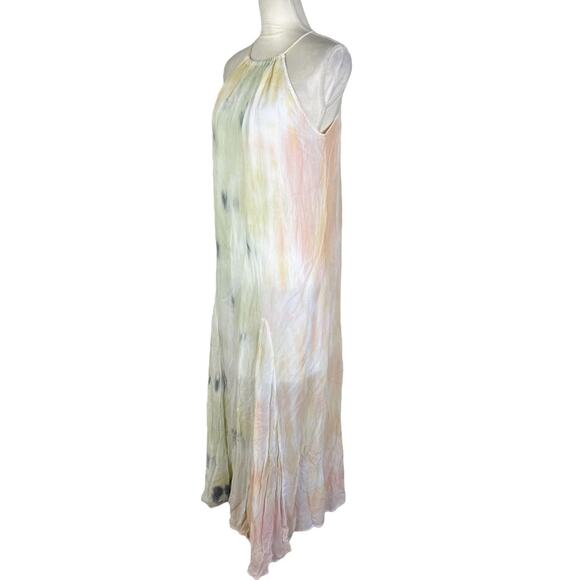 Young Fabulous & Broke Elie Trapeze Tie Dye Halter Maxi Dress Size Medium - Picture 6 of 10